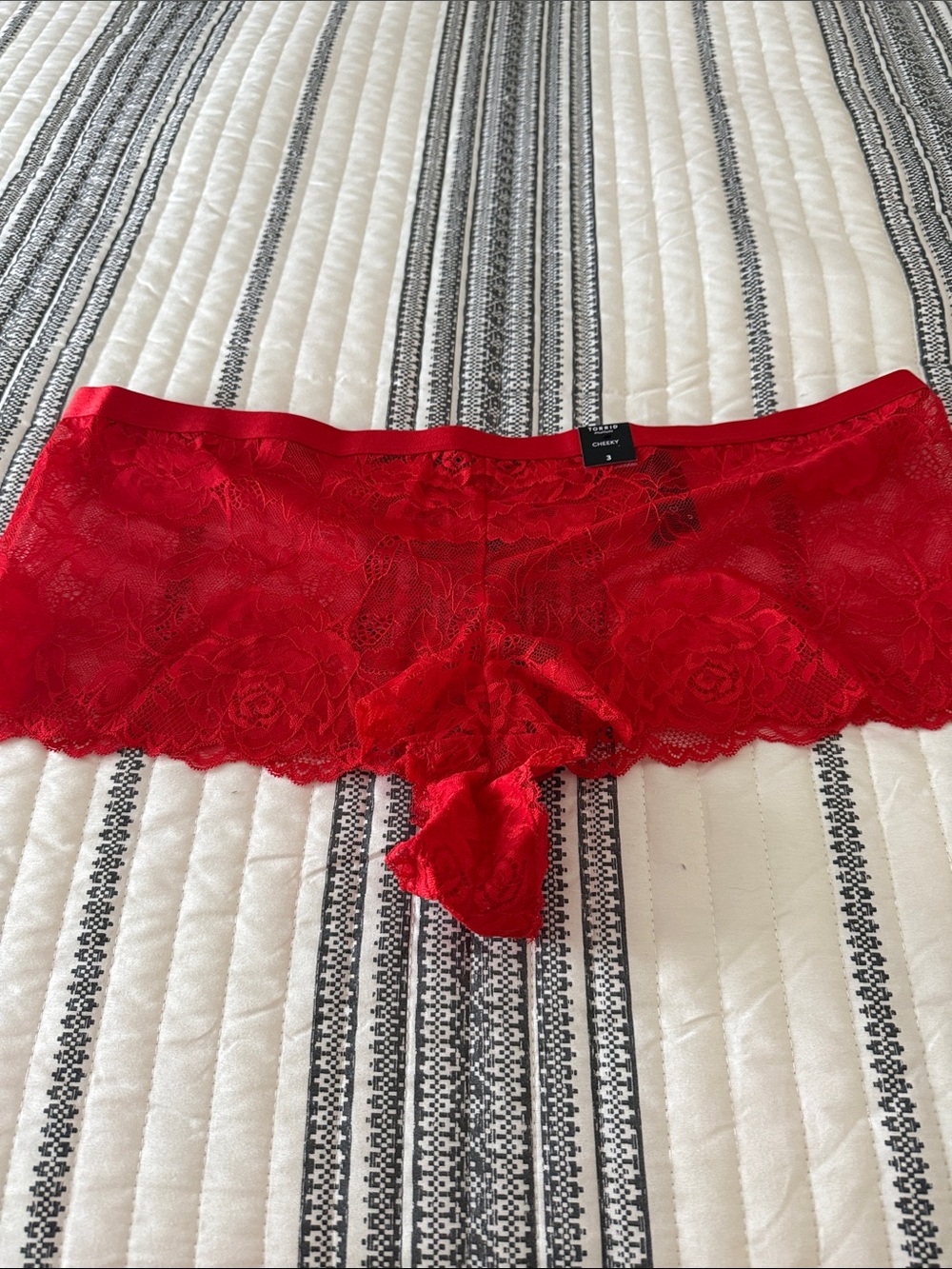 torrid Red Lace Boyshort Panty